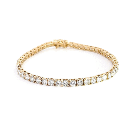 Round Lab Grown Diamond Tennis Bracelet