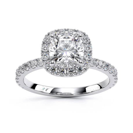 Cushion Lab Grown Diamond Lux Halo Ring
