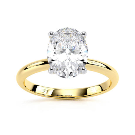 Oval Cut Lab Grown Diamond Solitaire Ring