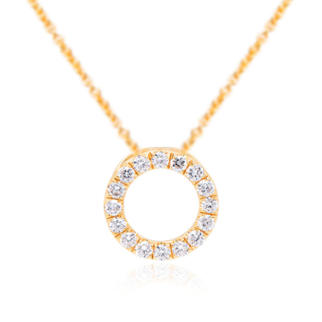 Fine Round Lab Grown Diamond pendent